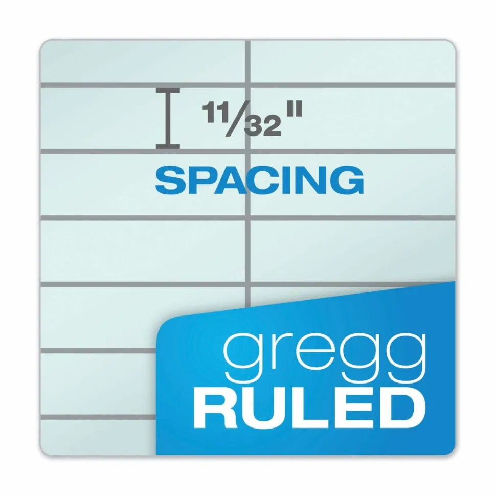 TOPS Prism+ Color Steno Books, 6" x 9", Gregg Ruled, 80 Sheets, Blue, Pack Of 4
