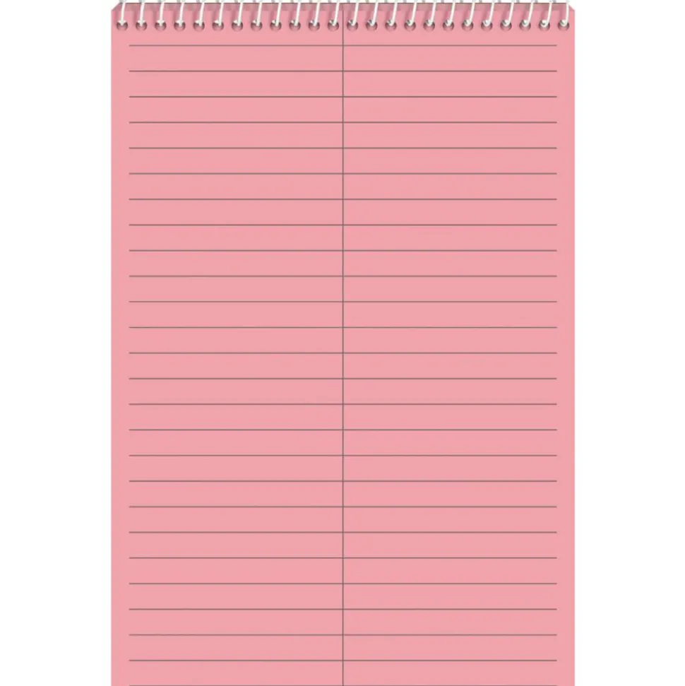 TOPS Prism+ Color Steno Books, 6" x 9", 100% Recycled, Gregg Ruled, 80 Sheets, Pink, Pack Of 4