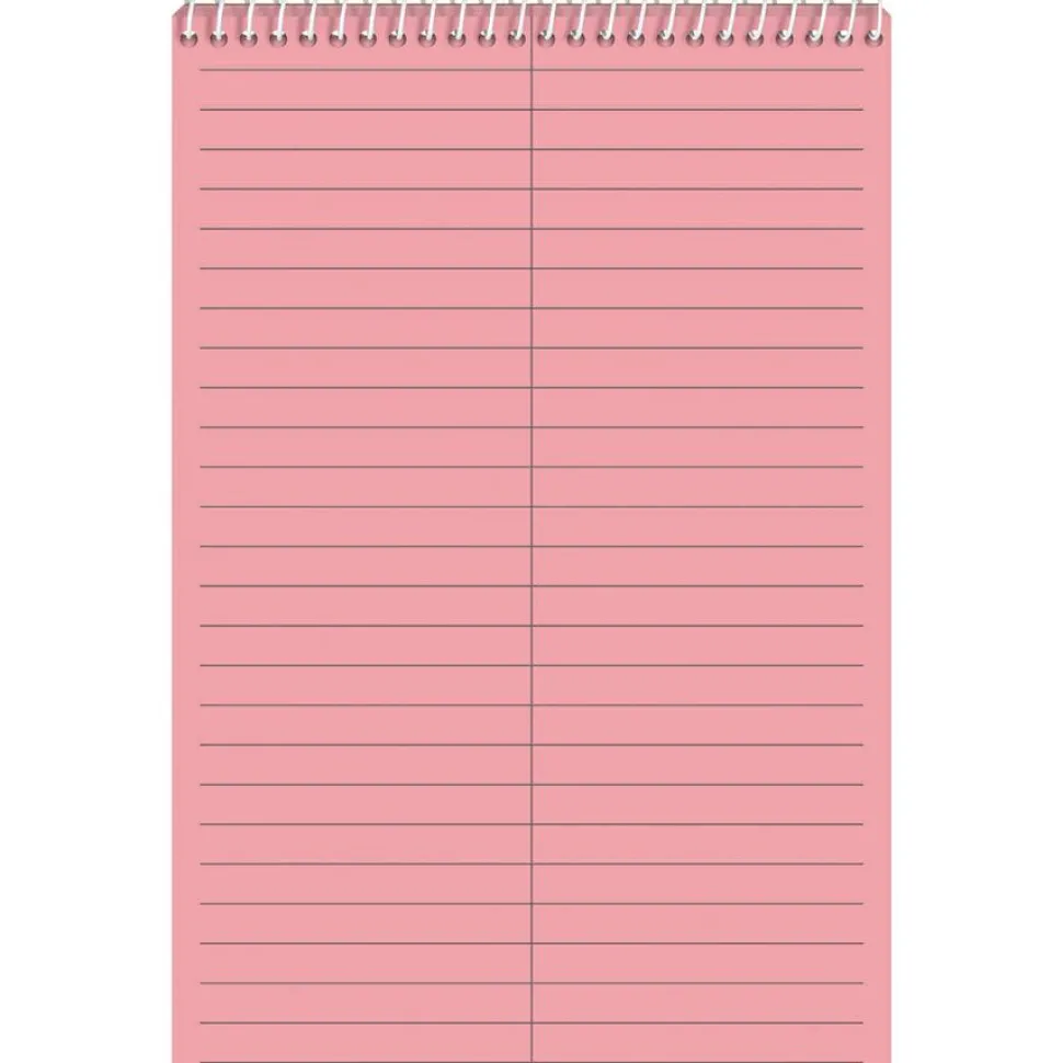 TOPS Prism+ Color Steno Books, 6" x 9", 100% Recycled, Gregg Ruled, 80 Sheets, Pink, Pack Of 4