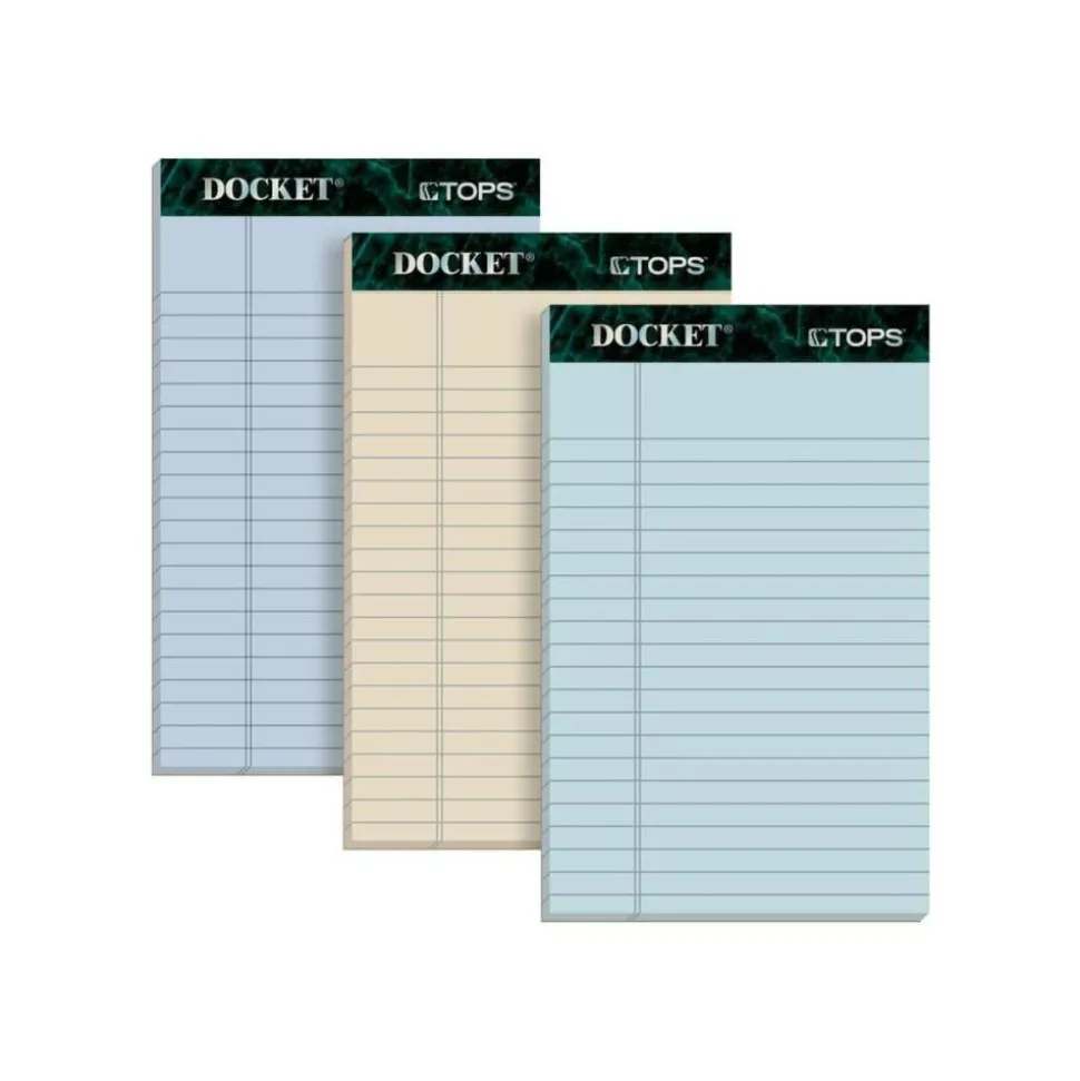 TOPS Prism+ Color Writing Pads, 5" x 8", 100% Recycled, Legal Ruled, 50 Sheets Per Pad, Assorted Colors, Pack Of 6 Pads