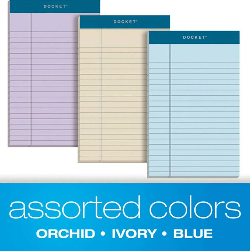 TOPS Prism+ Color Writing Pads, 5" x 8", 100% Recycled, Legal Ruled, 50 Sheets Per Pad, Assorted Colors, Pack Of 6 Pads