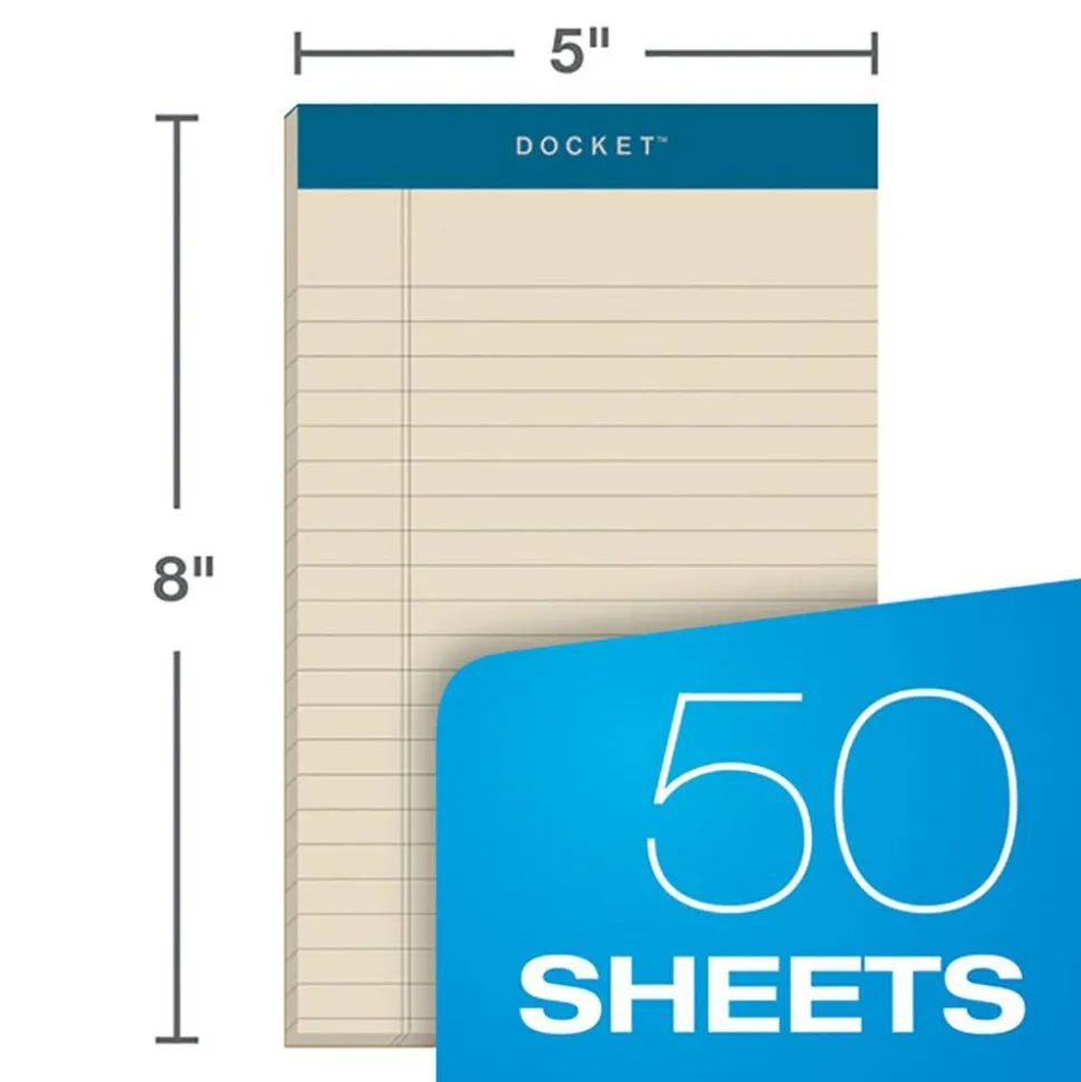 TOPS Prism+ Color Writing Pads, 5" x 8", 100% Recycled, Legal Ruled, 50 Sheets Per Pad, Assorted Colors, Pack Of 6 Pads