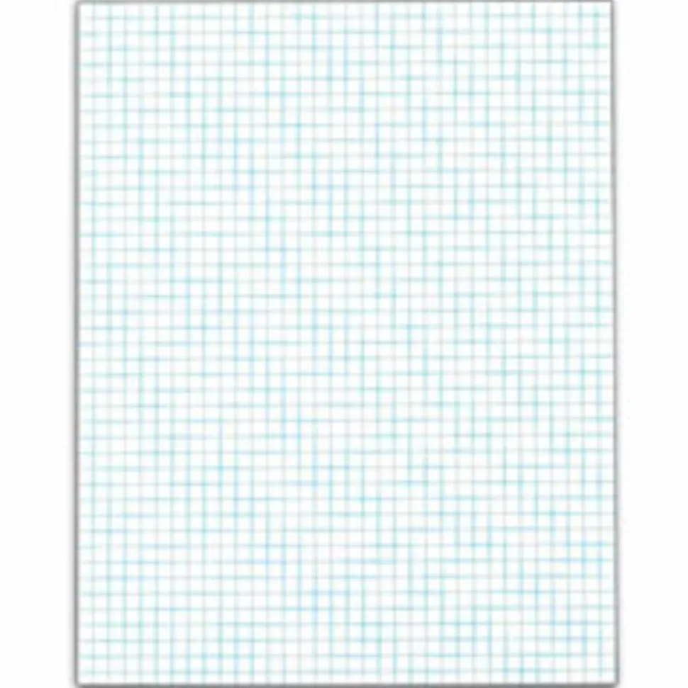 TOPS Quadrille Pads With Heavyweight Paper, 4 x 4 Squares/Inch, 50 Sheets, White