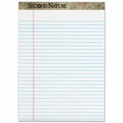 TOPS Second Nature 100% Recycled Writing Pads, 8 1/2