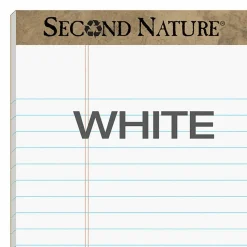 TOPS Second Nature 100% Recycled Writing Pads, 8 1/2