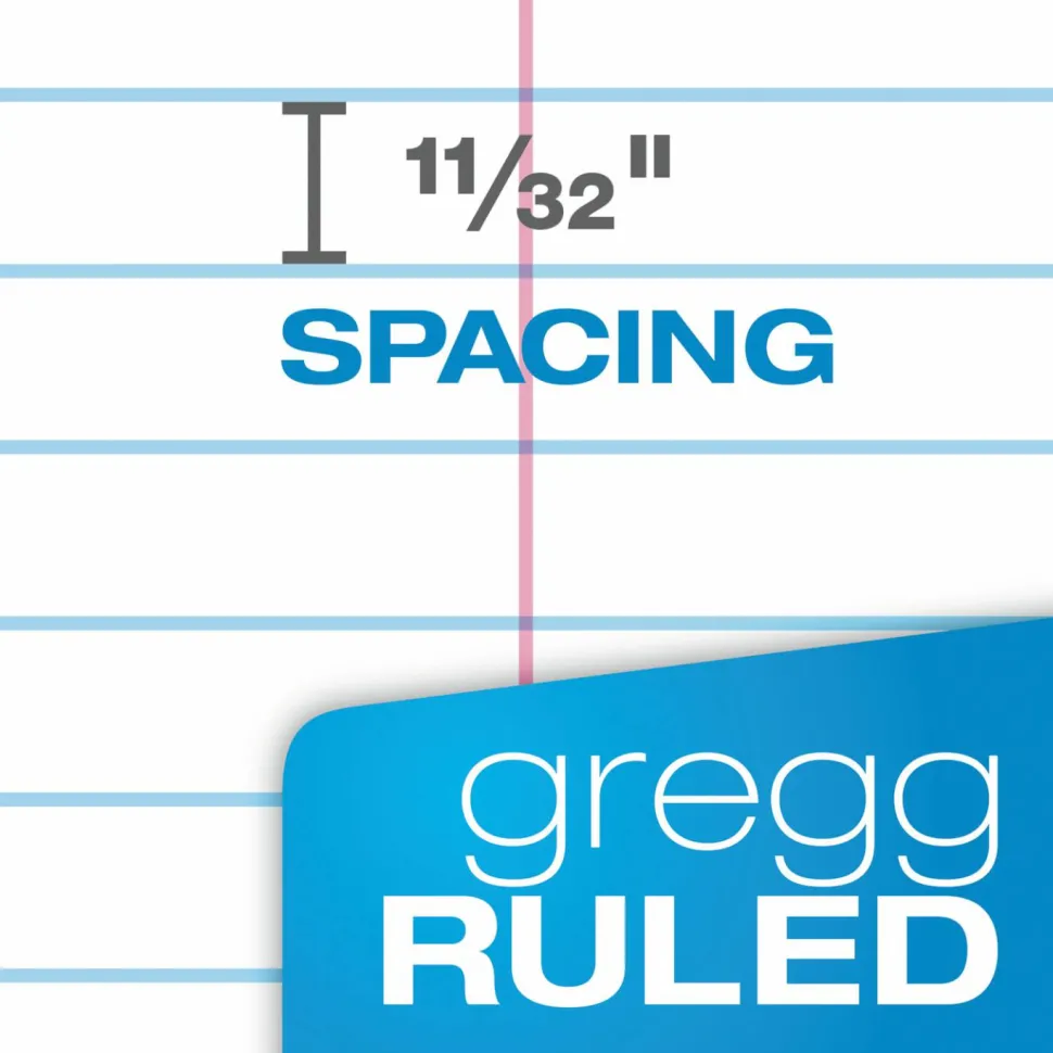 TOPS Second Nature Steno Books, 6" x 9", Gregg Ruled, 80 Sheets, White