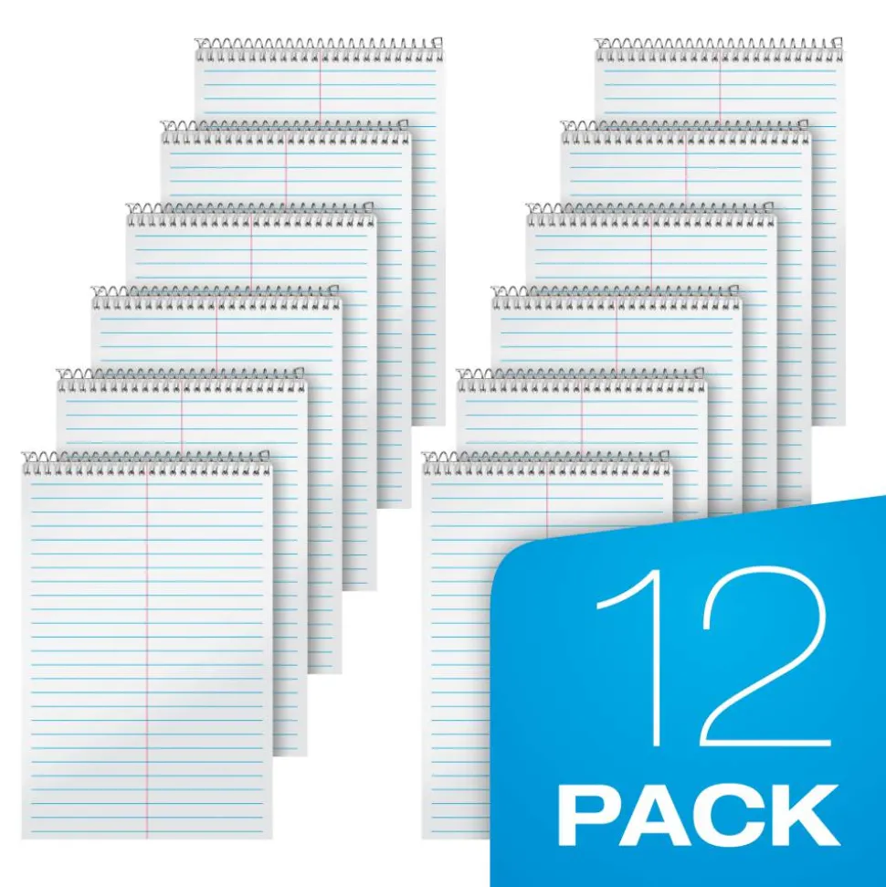 TOPS Second Nature Steno Books, 6" x 9", Gregg Ruled, 80 Sheets, White