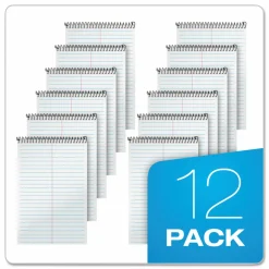 TOPS Second Nature Steno Books, 6" x 9", Gregg Ruled, 160 Pages (80 Sheets), 100% Recycled, White