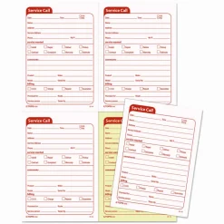 TOPS Service Call 2-part Spiral Message Slip Book - 200 Sheet(s) - Spiral Bound - 2 Part - Carbonless Copy - 4100