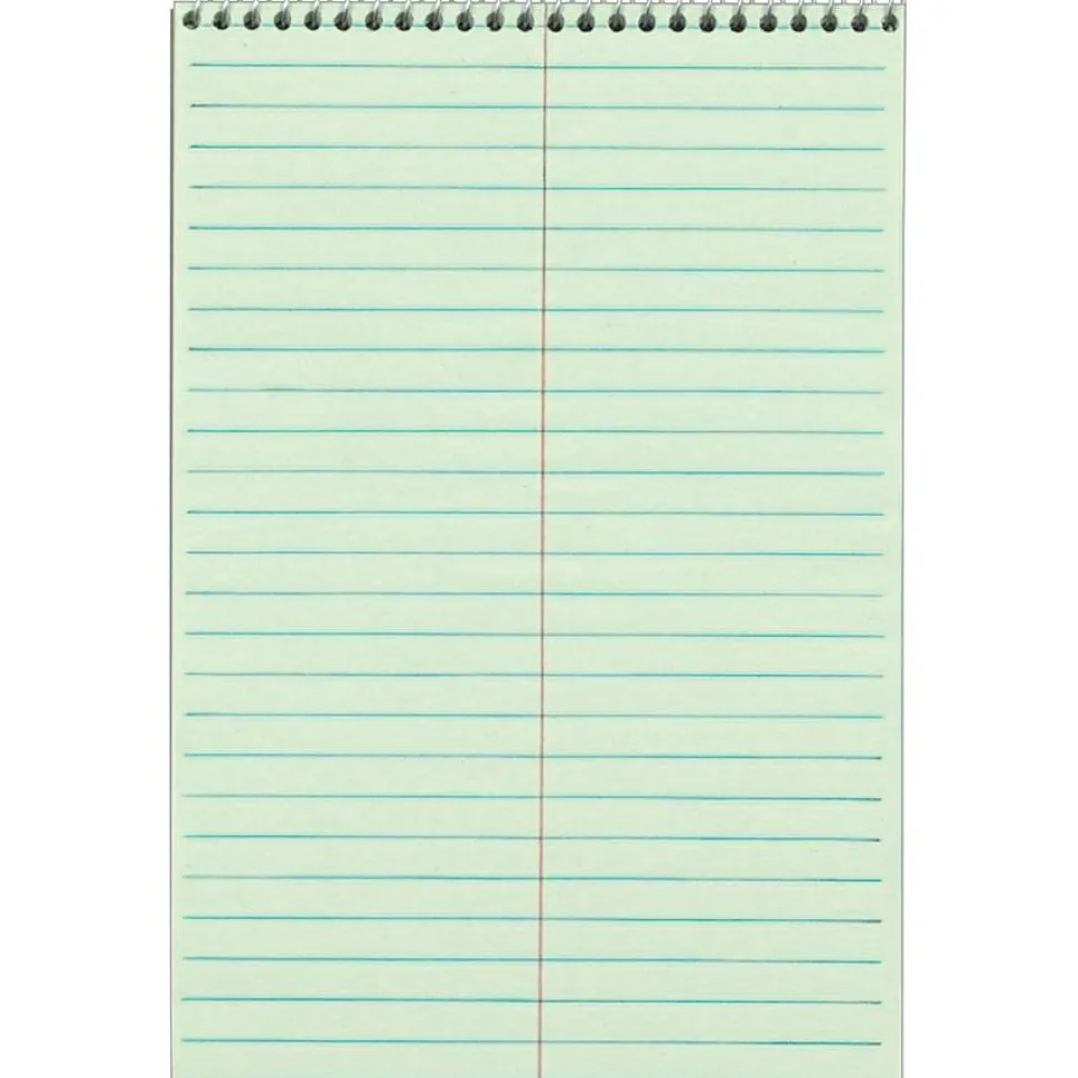 TOPS Steno Books, 6" x 9", Gregg Ruled, 80 Sheets, Green, Pack Of 12
