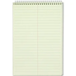 TOPS Steno Books, 6" x 9", Gregg Ruled, 80 Sheets, Green, Pack Of 4