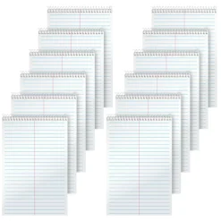 TOPS Steno Books, 6" x 9", Gregg Ruled, 80 Sheets, Pack Of 12 Steno Books