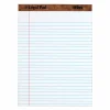 TOPS The Legal Pad Perforated Writing Pads, 8 1/2" x 11 3/4", Legal Ruled, 50 Sheets, White/Blue, Pack Of 12
