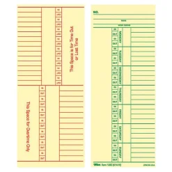 TOPS Time Cards (Replaces Original Card K14-15), Named Days, 2-Sided, 8 1/4