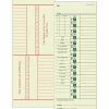 TOPS Time Cards (Replaces Original Card 10-800762), Numbered Days, 2-Sided, 9" x 3 1/2", Box Of 500