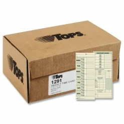 TOPS Time Cards (Replaces Original Card 331-10), Named Days, 2-Sided, 8 1/2