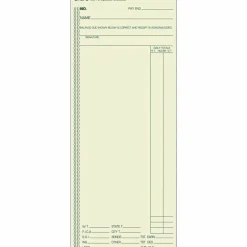 TOPS Time Cards (Replaces Original Card C3000), Weekly Time Card Form, 1-Sided, 8 1/4" x 3 3/8", Box Of 500