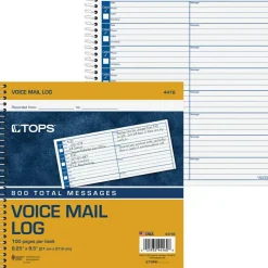 TOPS Voice Message Log Book