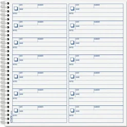 TOPS Voice Message Log Book - 50 Sheet(s) - 24 lb - Spiral Bound - 8.50