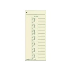 TOPS - Weekly time card - week to page - 100 sheets -