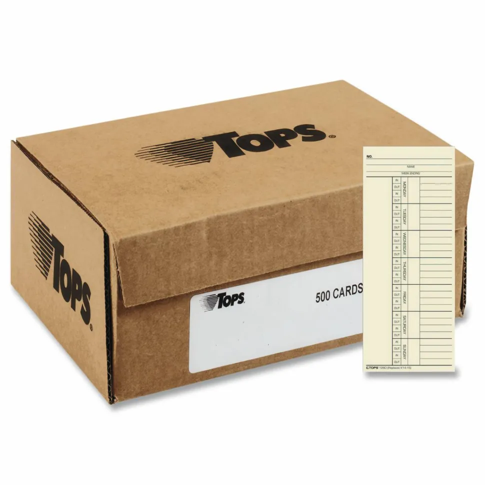 TOPS - Weekly time card - week to page - 100 sheets -