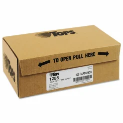 TOPS Weekly Time Clock Cards, 3-1/2" x 10-1/2", Manila, Box Of 500 Cards