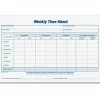 TOPS Weekly Timesheet Form, 5.5" x 8.5", White/Blue, 100 Sheets Per Pad, 2 Pads Per Pack