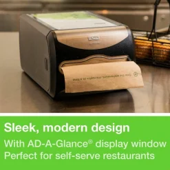 Tork Xpressnap Counter Napkin Dispenser, 7.5 x 12.1 x 5.7, Black
