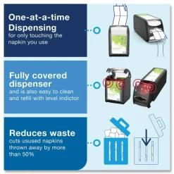 Tork Xpressnap Fit Starter Pack, 4 x 6 x 7, Black