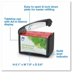Tork Xpressnap Tabletop Napkin Dispenser, 7.9 x 5.6 x 7.9, Black