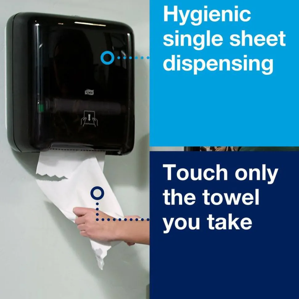 Tork Elevation Matic Hand Towel Roll Dispenser, 13.2 x 8.1 x 14.65, Black