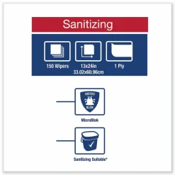 Tork Foodservice Cloth, 13 x 24, Red, 150/Carton
