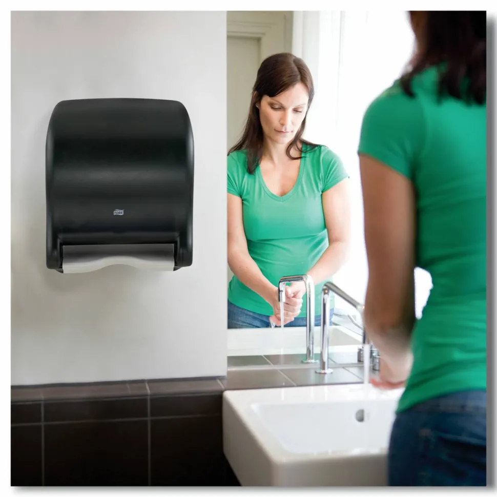 Tork Hand Towel Dispenser, Electronic, 11.78 x 9.12 x 14.39, Translucent Smoke