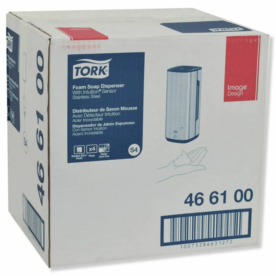 Tork Image Design Foam Skincare Automatic Dispenser with Intuition Sensor, 1 L, 4.5 x 5.12 x 10.62, Stainless Steel