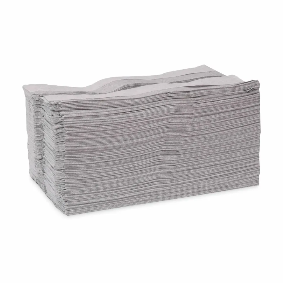 Tork Industrial Cleaning Cloths, 1-Ply, 16.34 x 14, Gray, 210 Wipes/Box