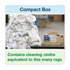 Tork Industrial Cleaning Cloths, 1-Ply, 16.34 x 14, Gray, 210 Wipes/Box