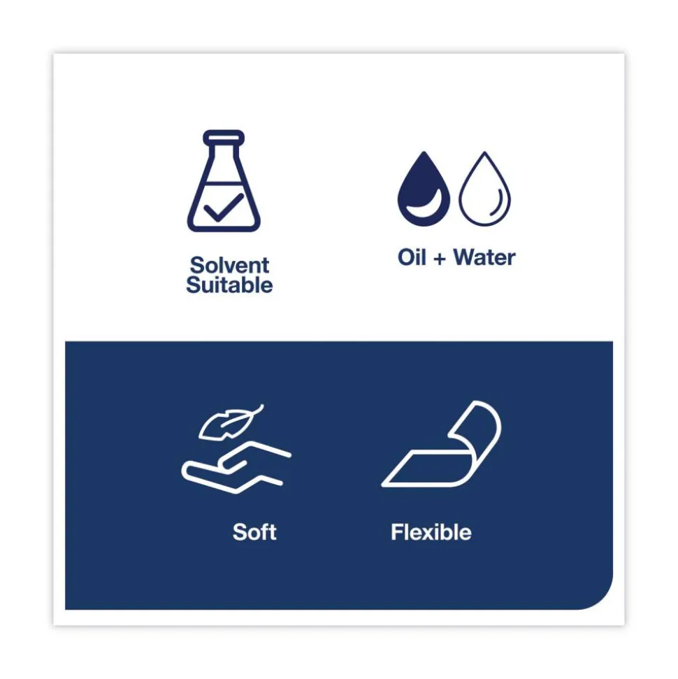 Tork Industrial Cleaning Cloths, 1-Ply, 16.34 x 14, Gray, 210 Wipes/Box
