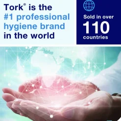 Tork Industrial Heavy-Duty Cleaning Cloth, 1-Ply, 13.97 x, 4.25, Unscented, White, 60 Cloths, 4/Carton