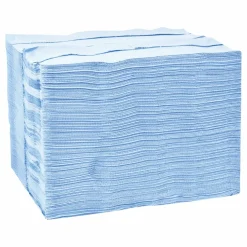 Tork Industrial Paper Wiper, 4-Ply, 12.8 x 16.5, Unscented, Blue, 180/Carton