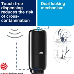 TORK Intuition Sensor Skincare Dispenser Black S4