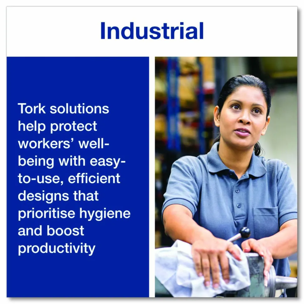 Tork Light-Duty Surface Cleaning Wet Wipe, 1-Ply, 8 x 6, Unscented, White, 2,500 Sheets/Roll, 2 Rolls/Carton