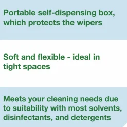 Tork Low-Lint Cleaning Cloth, 1-Ply, 12 x 12, Blue, 250 Sheets/Carton