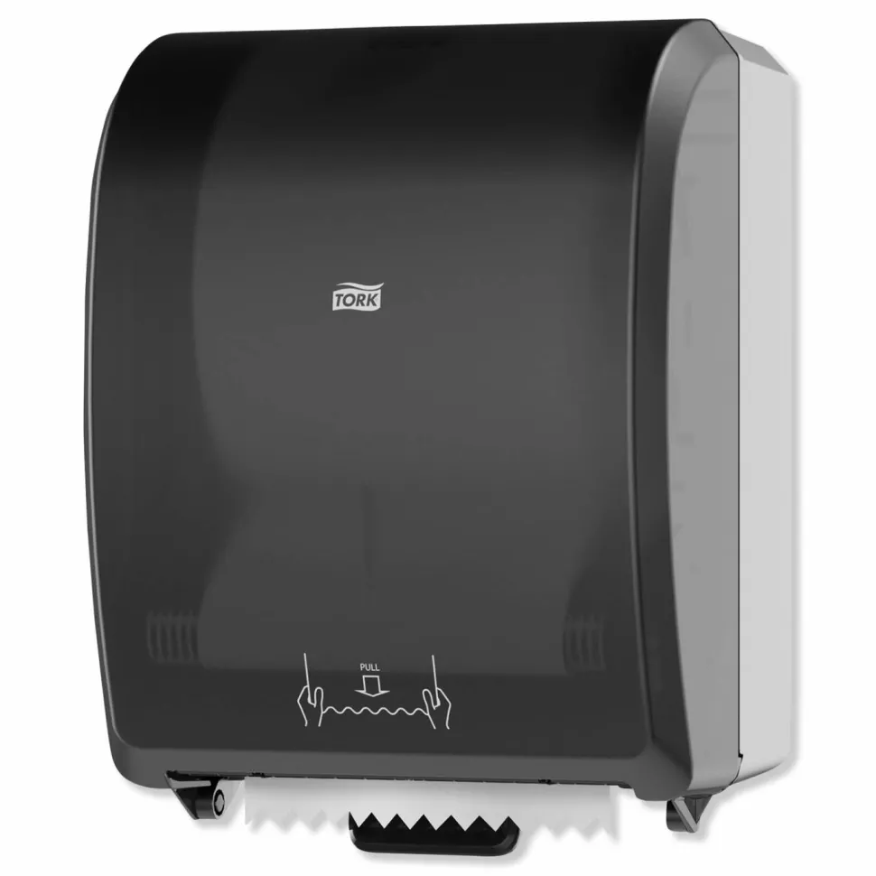 Tork Mechanical Hand Towel Roll Dispenser, H80 System, 12.32 x 9.32 x 15.95, Black