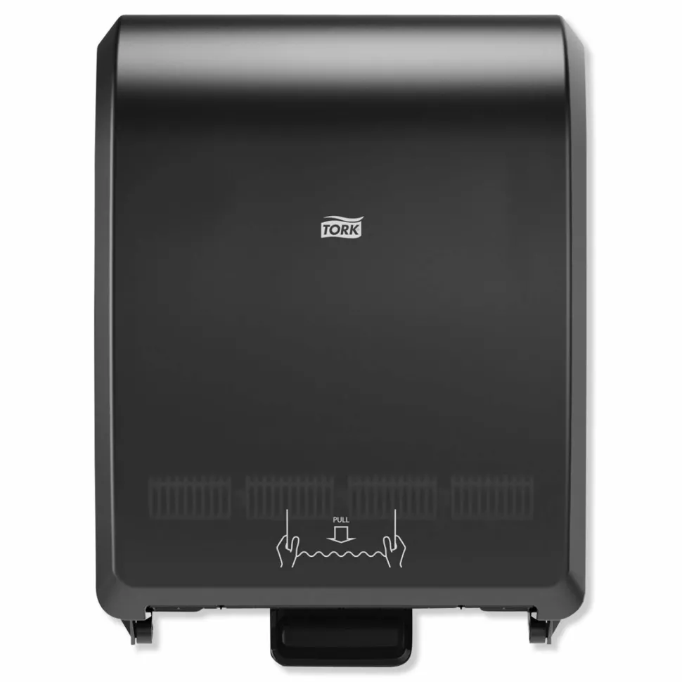 Tork Mechanical Hand Towel Roll Dispenser, H80 System, 12.32 x 9.32 x 15.95, Black