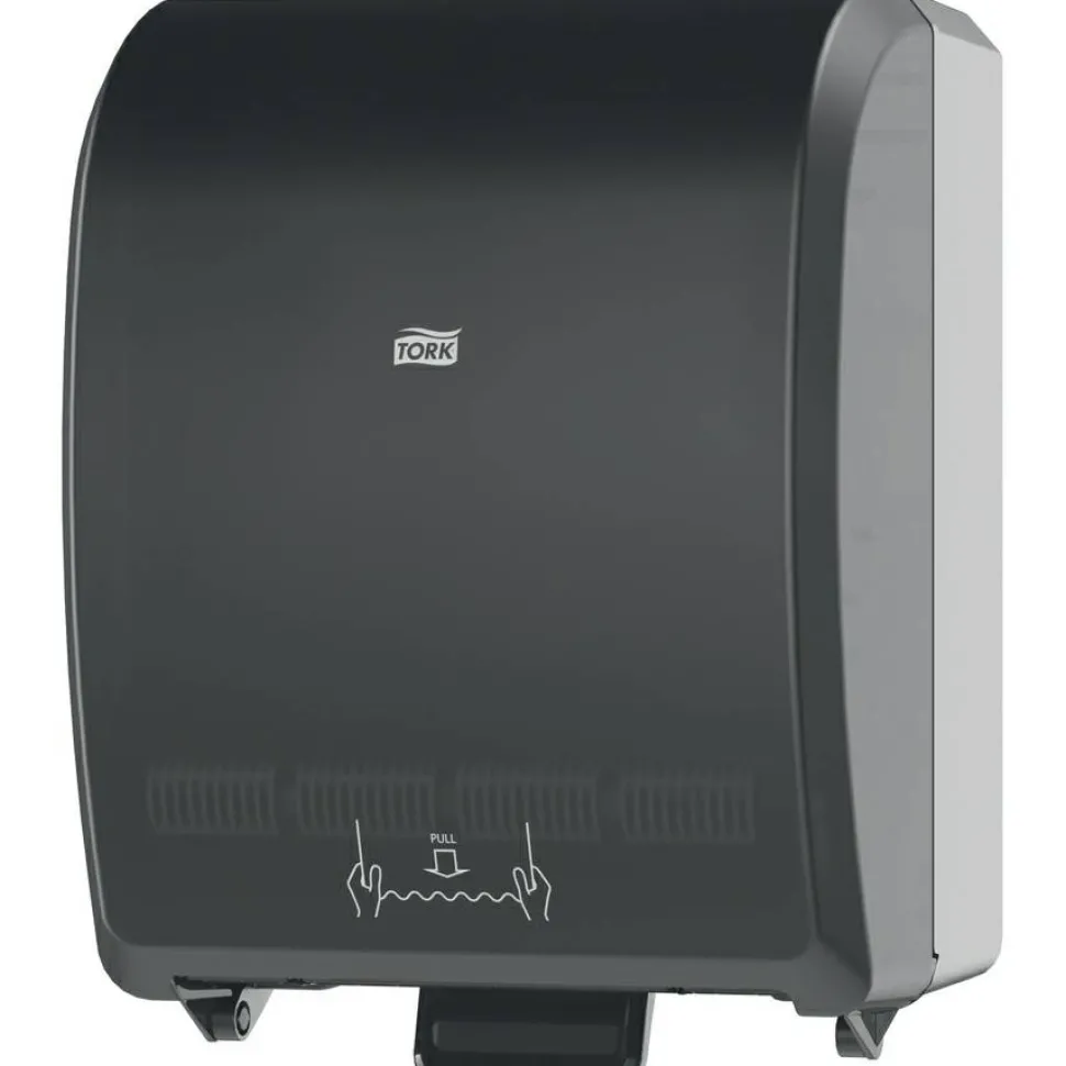 Tork Mechanical Hand Towel Roll Dispenser, H80 System, 12.32 x 9.32 x 15.95, Black