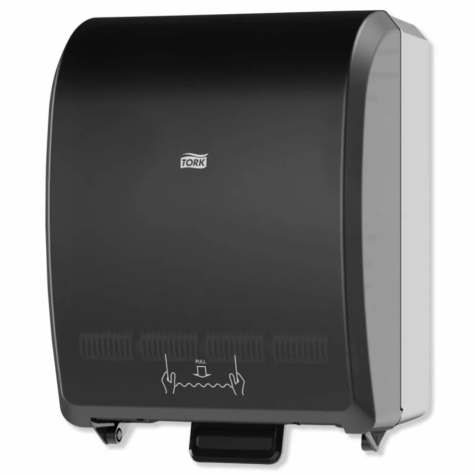 Tork Mechanical Hand Towel Roll Dispenser, H71 System, 12.32 x 9.32 x 15.95, Black