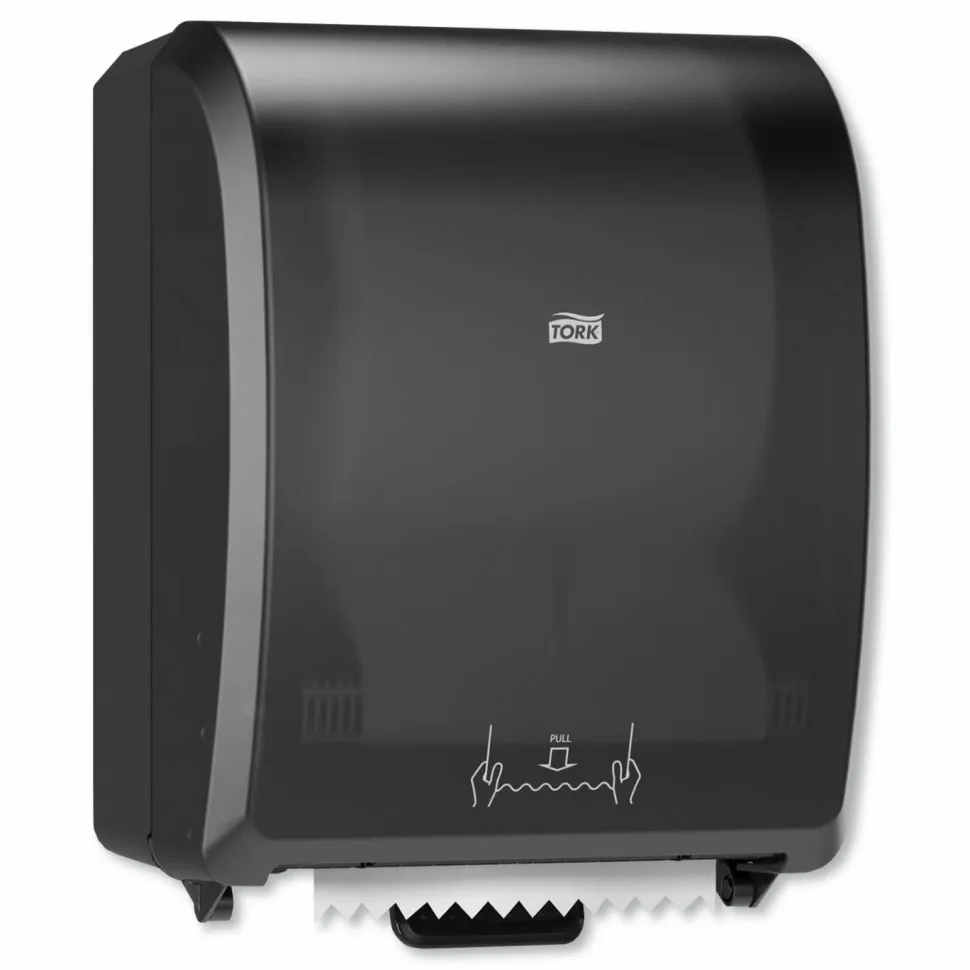 Tork Mechanical Hand Towel Roll Dispenser, H71 System, 12.32 x 9.32 x 15.95, Black