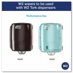 Tork Paper Wiper Plus, 9.8 x 15.2, White, 300/Roll, 2 Rolls/Carton