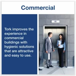 Tork Small Bracket Wiper Dispenser, 8.42 x 4.22 x 5.74, White