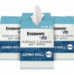 Tork Surface Cleaning Wet Wipe, 1-Ply, 6 x 6, Lemon, White, 900 Sheets, 4/Carton